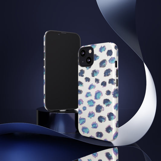 Blue Cheetah Printed Tough Cases