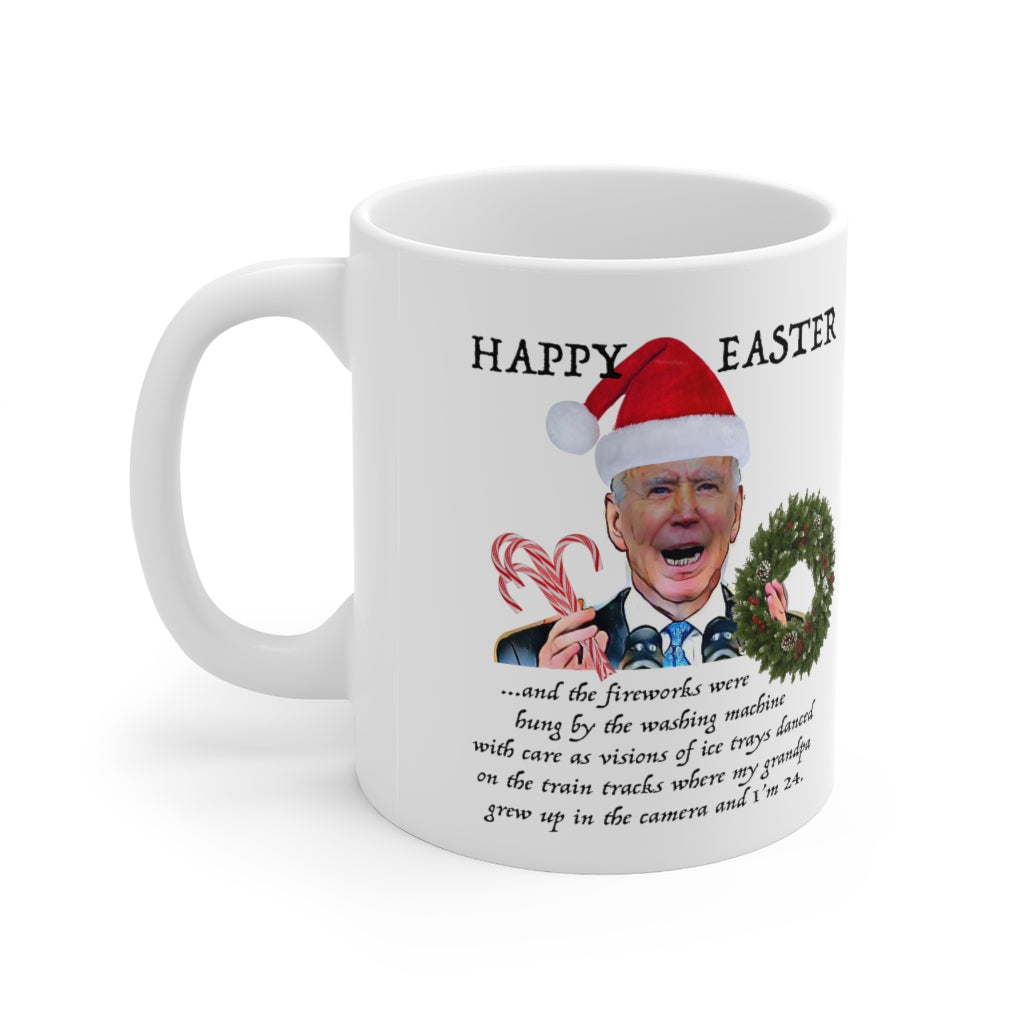 Joey Biden Merry Christmas Easter Ceramic Mug 11oz