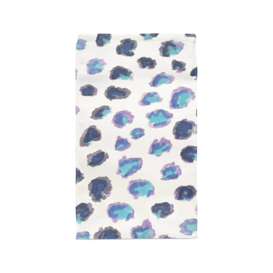 Blue Cheetah Printed Polyester Lunch Bag