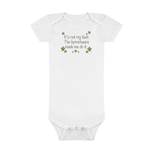 It's not my fault Baby Short Sleeve Onesie®