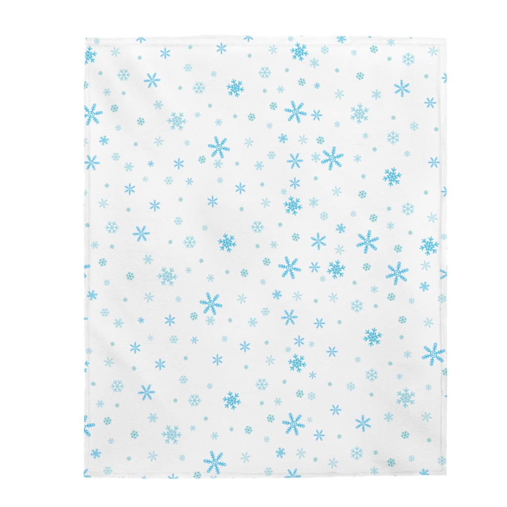 Let it Snow Velveteen Plush Blanket