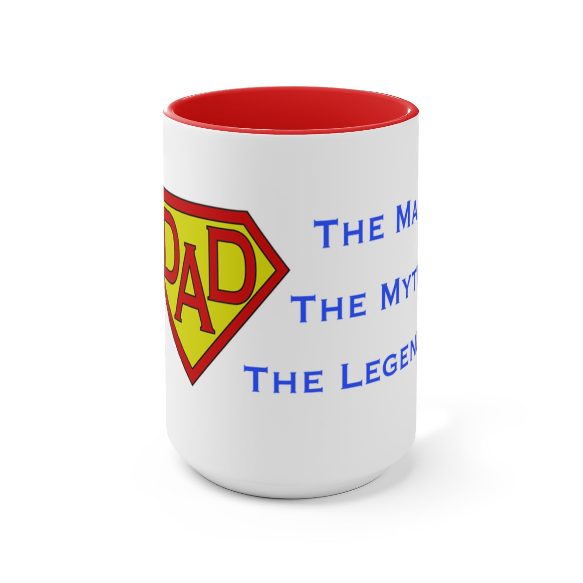 Super Dad The Man The Myth The Legend Accent Mug