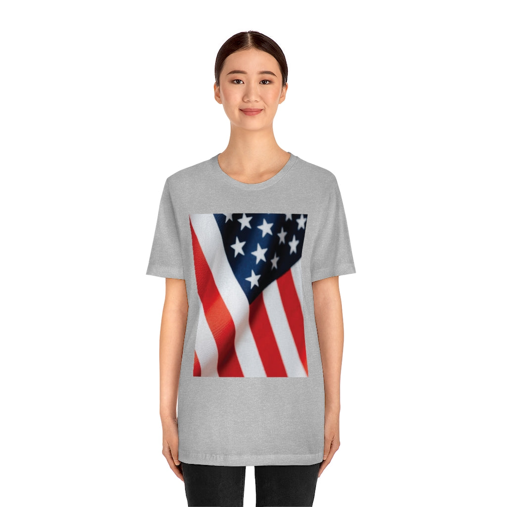 American Flag Unisex Jersey Short Sleeve Tee