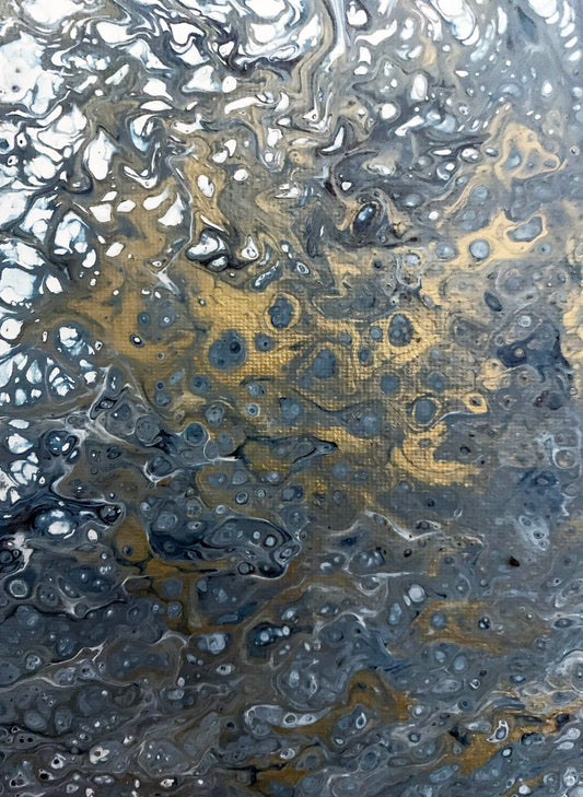 Original Painting, Abstract Acrylic on canvas 9" X 12"