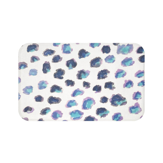 Blue Cheetah Bath Mat