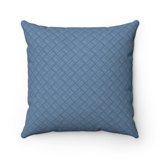 Watercolor Basketweave 2-sided Printed Spun Polyester Square Pillow