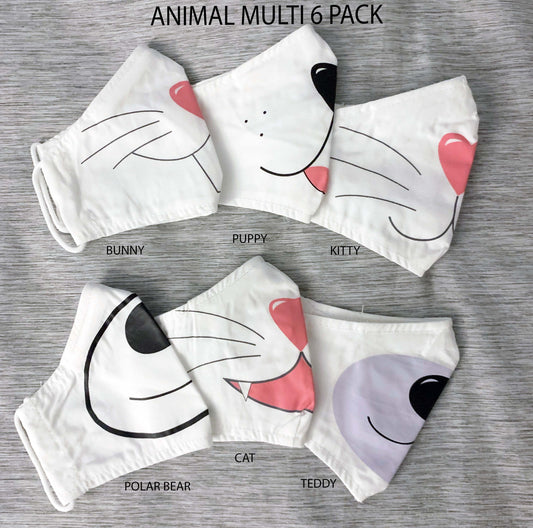 6 pack, Cloth Masks for Toddler & Youth
