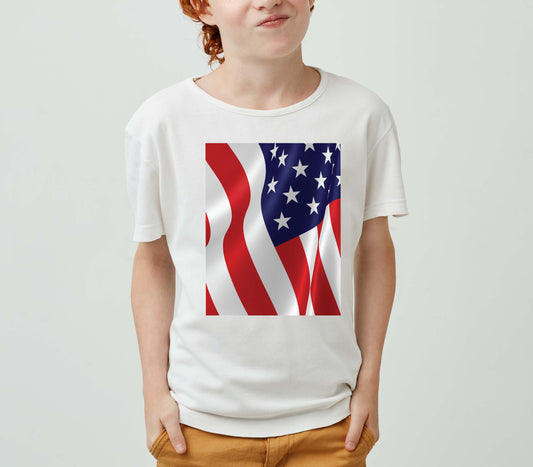 American Flag Youth Short Sleeve Tee