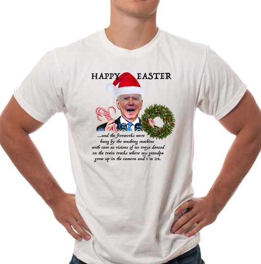 Happy Easter Christmas Biden Political Unisex Jersey Short Sleeve Tee