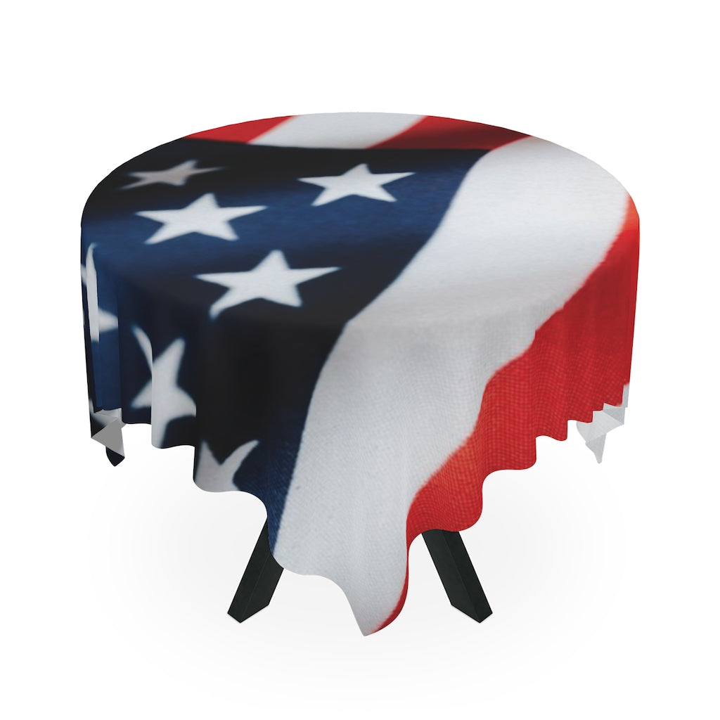 American Flag Printed Table Cloth