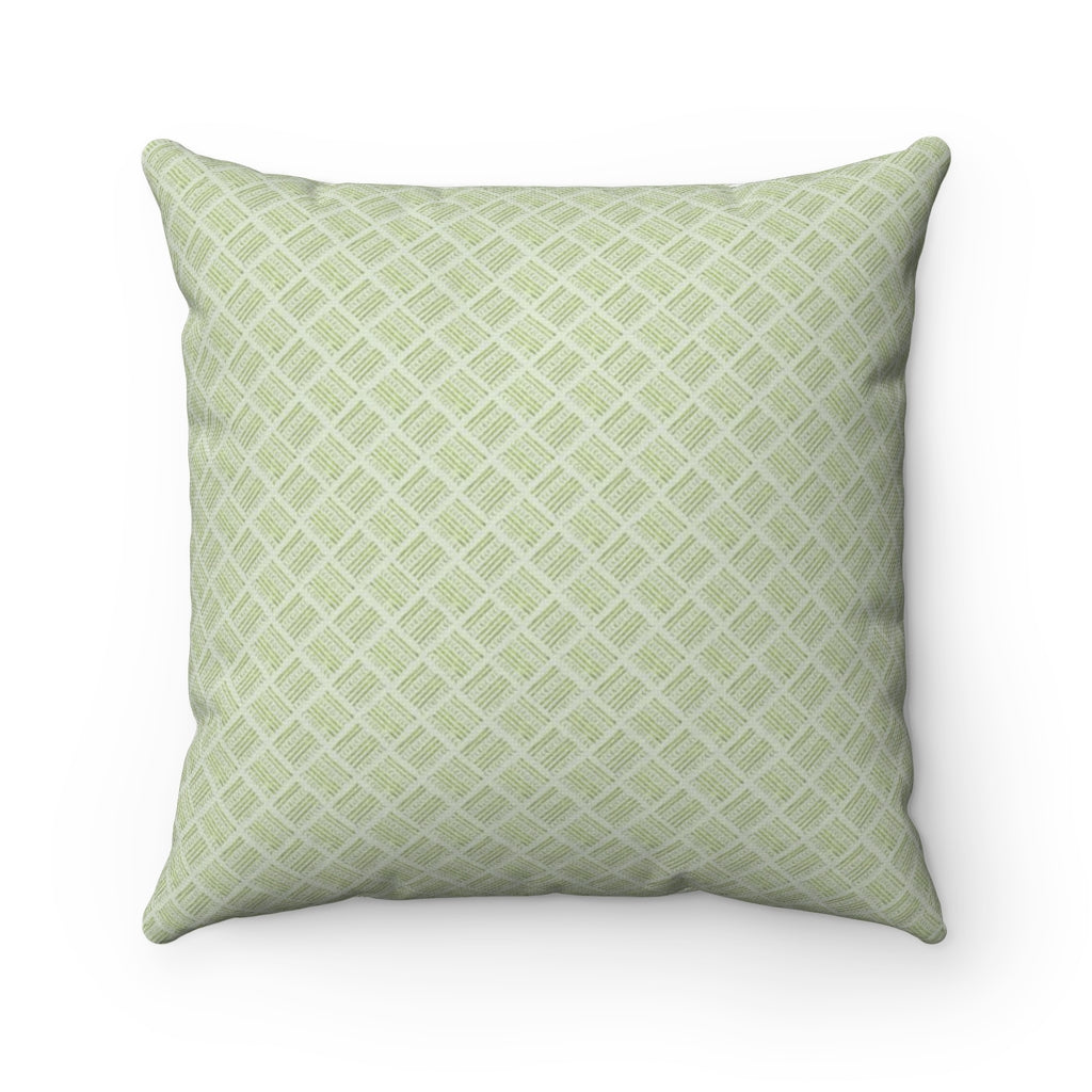 Watercolor Basketweave 2-sided Printed Spun Polyester Square Pillow