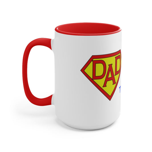 Super Dad The Man The Myth The Legend Accent Mug