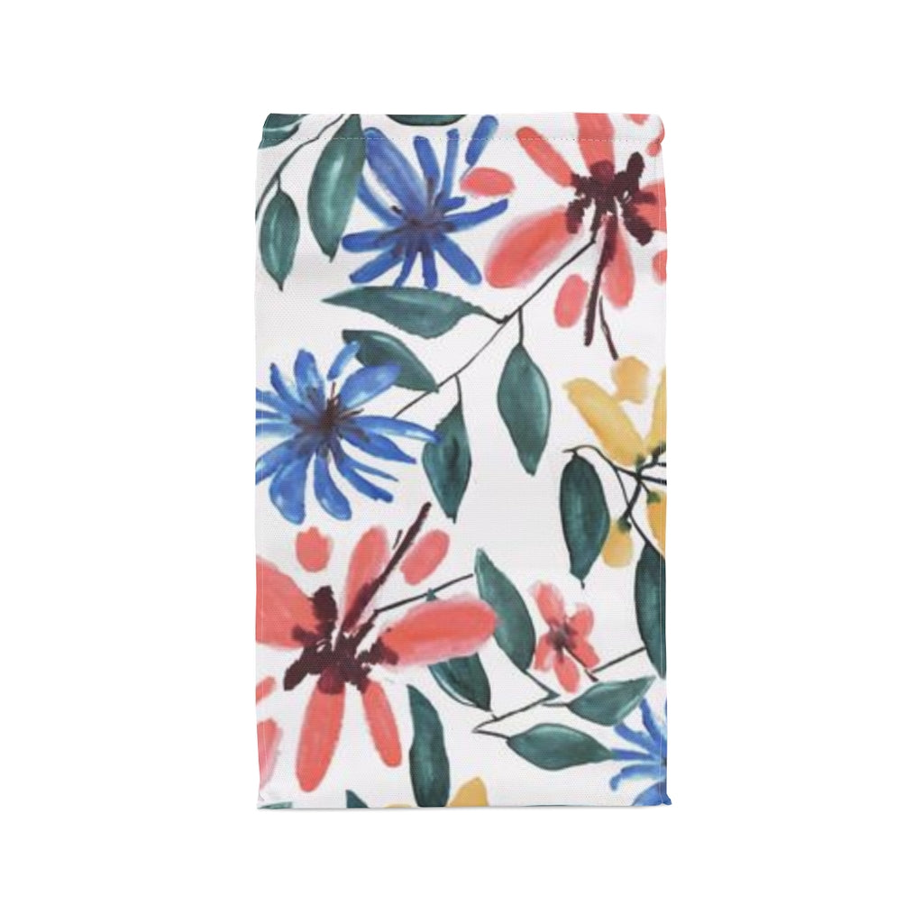 Floral Watercolor Printed Polyester Lunch Bag