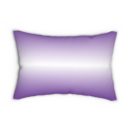 Gratitude Attitude PLUM Spun Polyester Lumbar Pillow 14"x20"