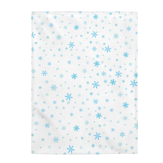 Let it Snow Velveteen Plush Blanket