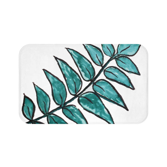 Large Palm Leaf Bath Mat