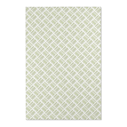 Watercolor Basketweave Printed Area Rugs