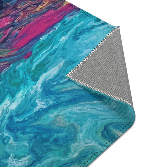 Abstract Landscape Printed Area Rugs