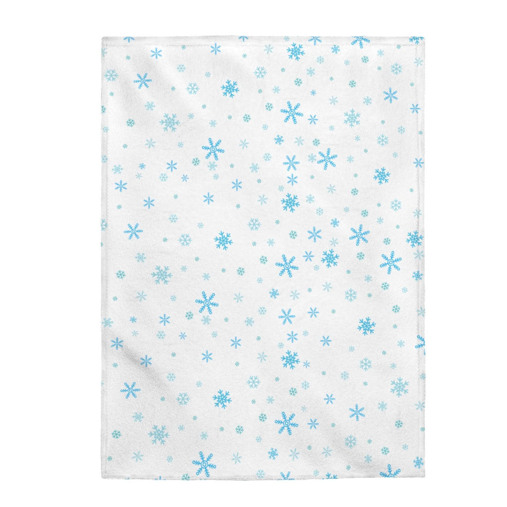 Let it Snow Velveteen Plush Blanket