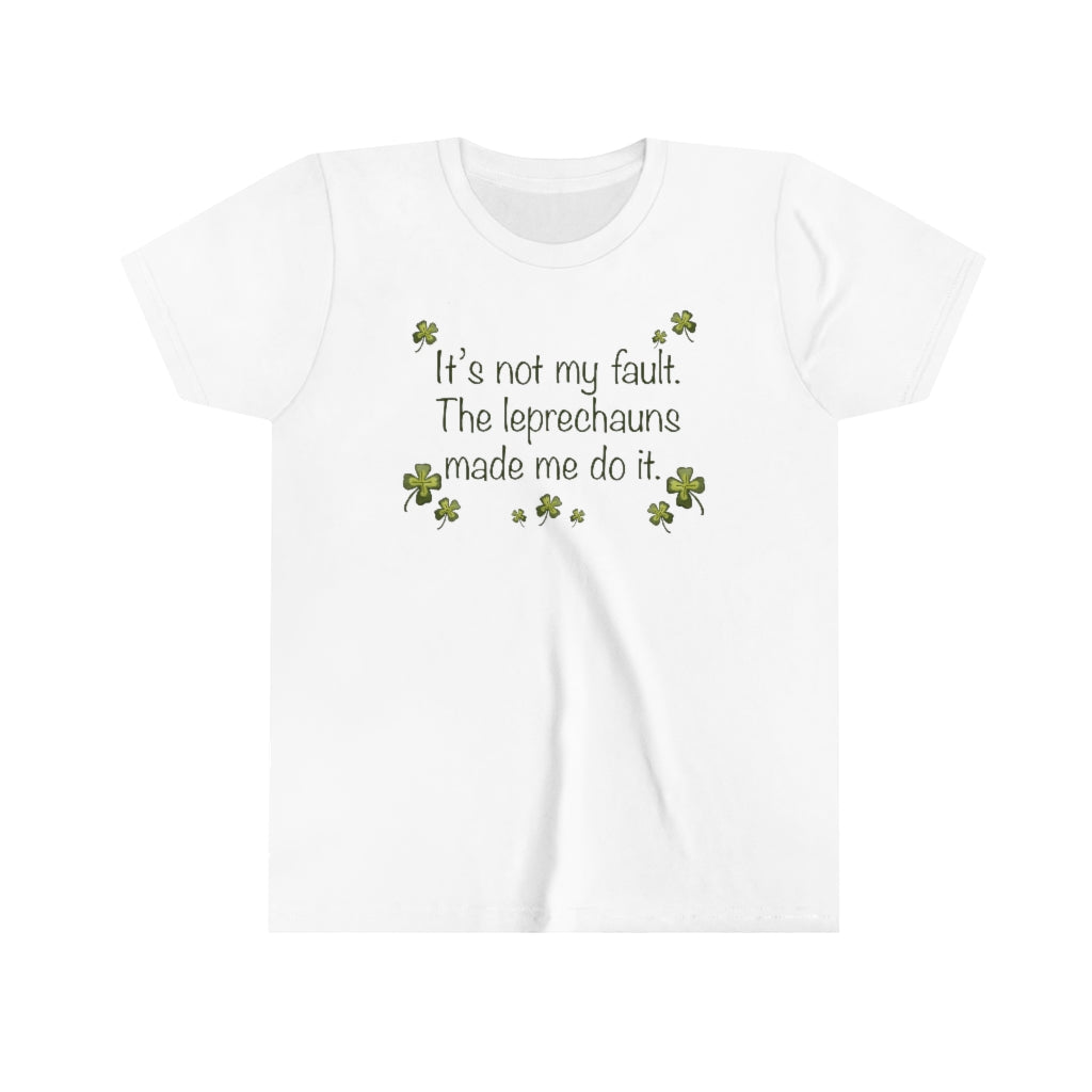 It's not my fault Youth Short Sleeve Tee