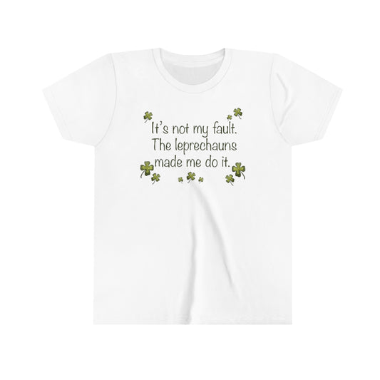 It's not my fault Youth Short Sleeve Tee
