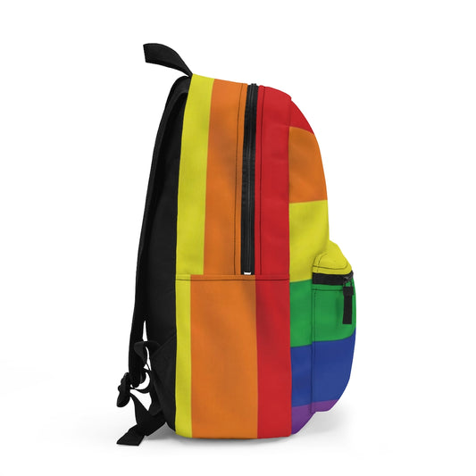 Rainbow Stripe Printed Backpack (Made in USA)