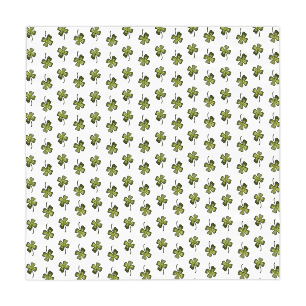 Watercolor Clover Printed Table Cloth