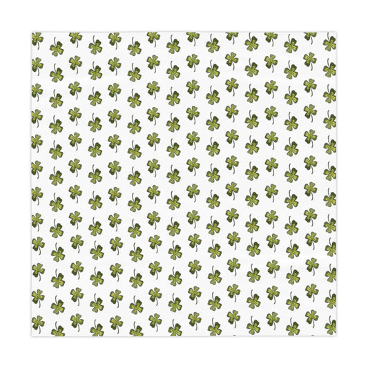Watercolor Clover Printed Table Cloth