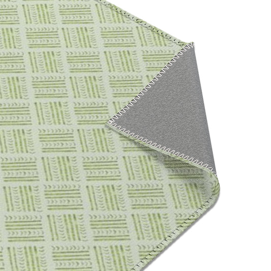 Watercolor Basketweave Printed Area Rugs