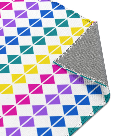 Rainbow Geo Printed Area Rugs