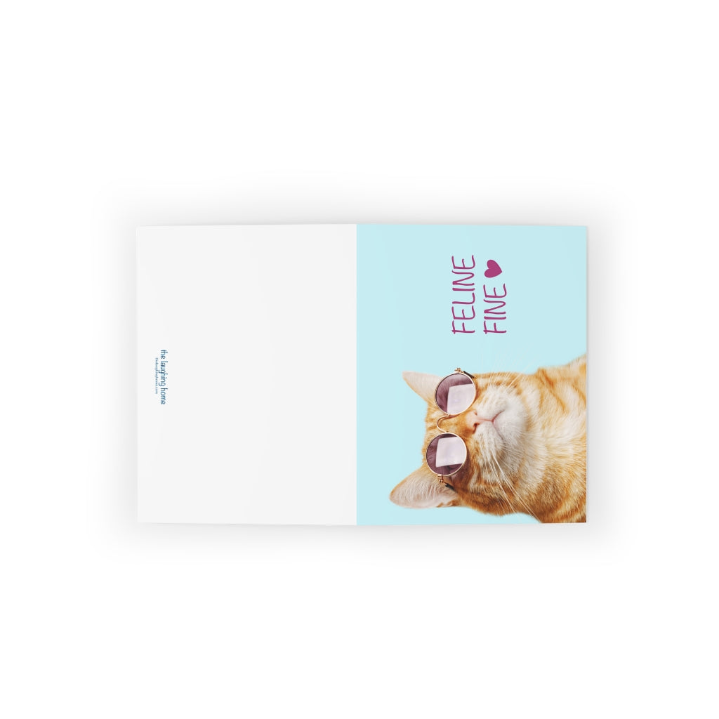 Feline Fine Kitty Cat Greeting cards (8 pcs)