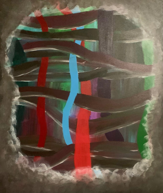 ”Peering into consciousness” Abstract Acrylic on canvas 36” x 30”