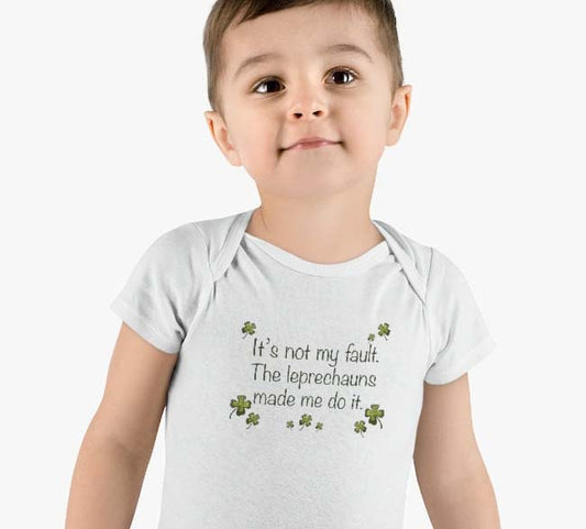 It's not my fault Baby Short Sleeve Onesie®