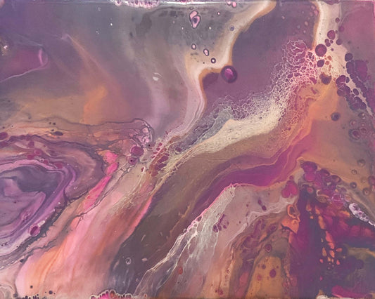 Original Painting, Abstract Acrylic on canvas 8” x 10”